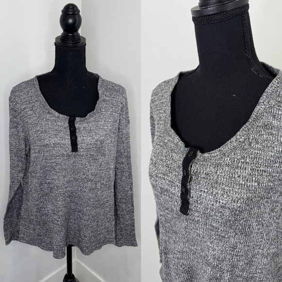 Sonoma Other - Sonoma Sleepwear Heather Gray Long Sleeve Top (L)